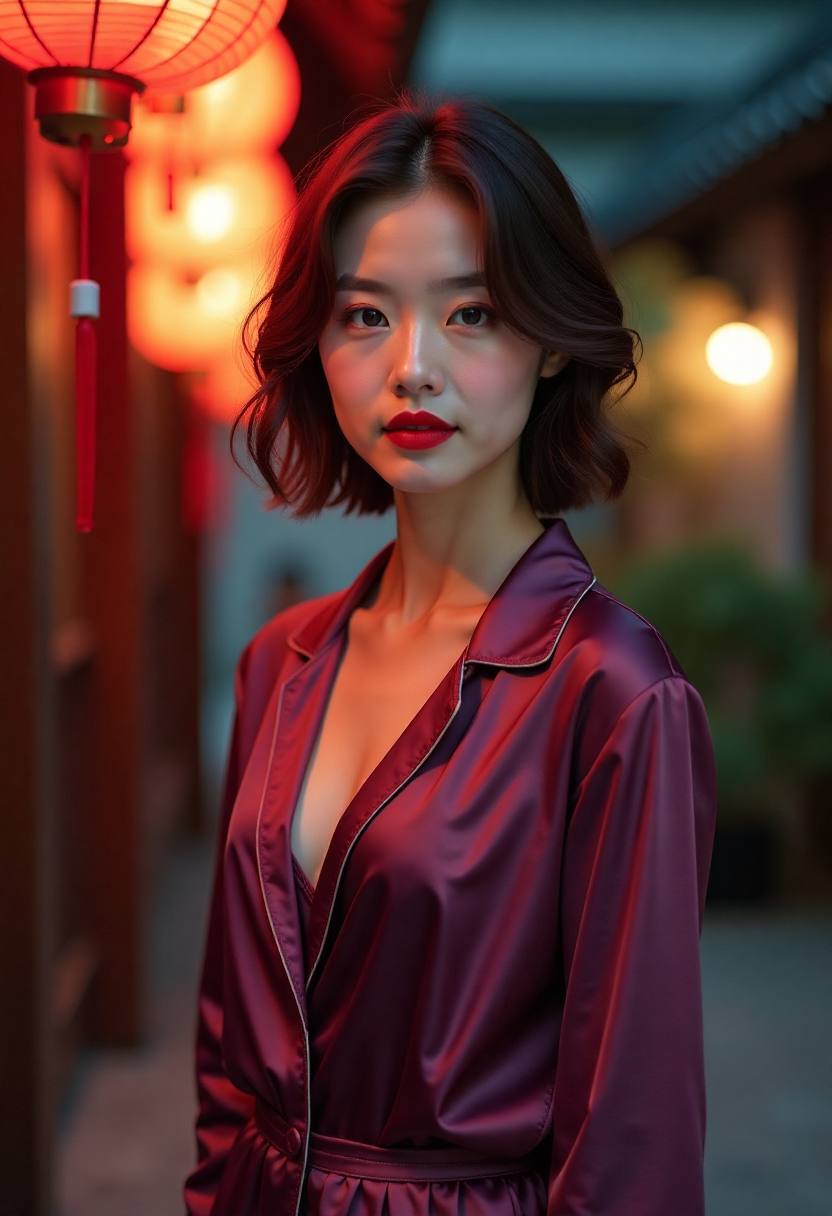 阳台灯火